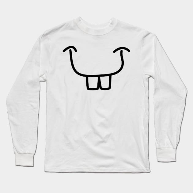 Mouth funny grimace emotions Long Sleeve T-Shirt by Tom´s TeeStore